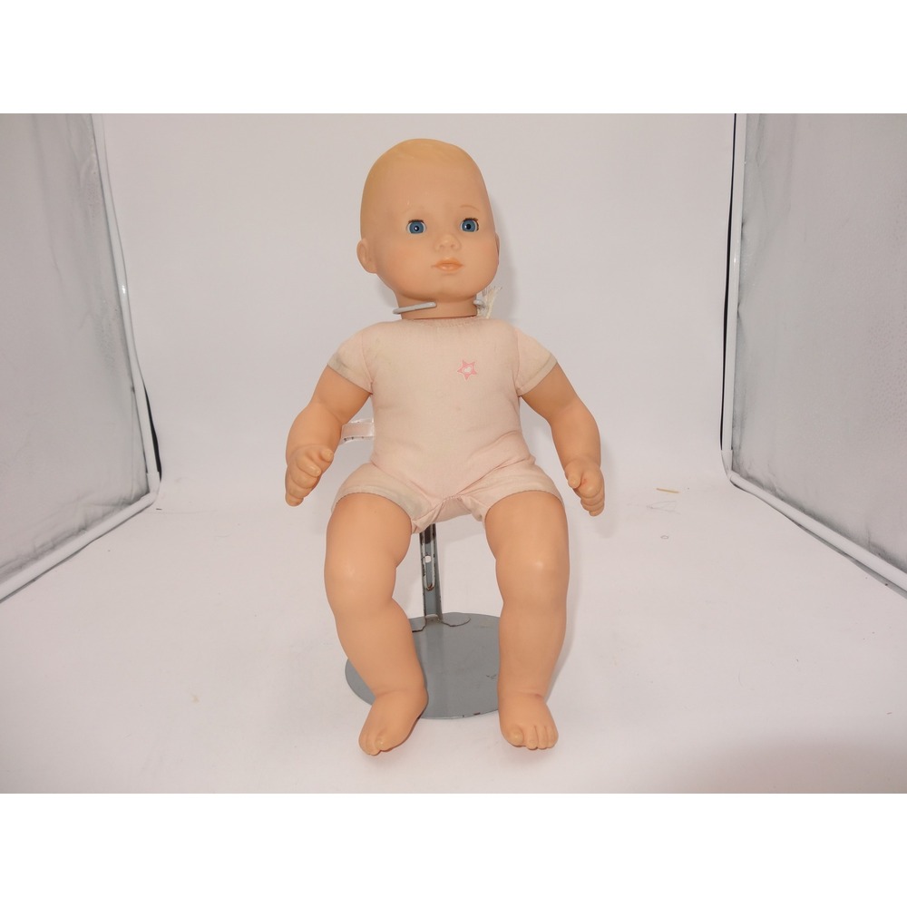 American Girl Bitty Baby Doll Pink Star Bodysuit Blue Eyes 2014